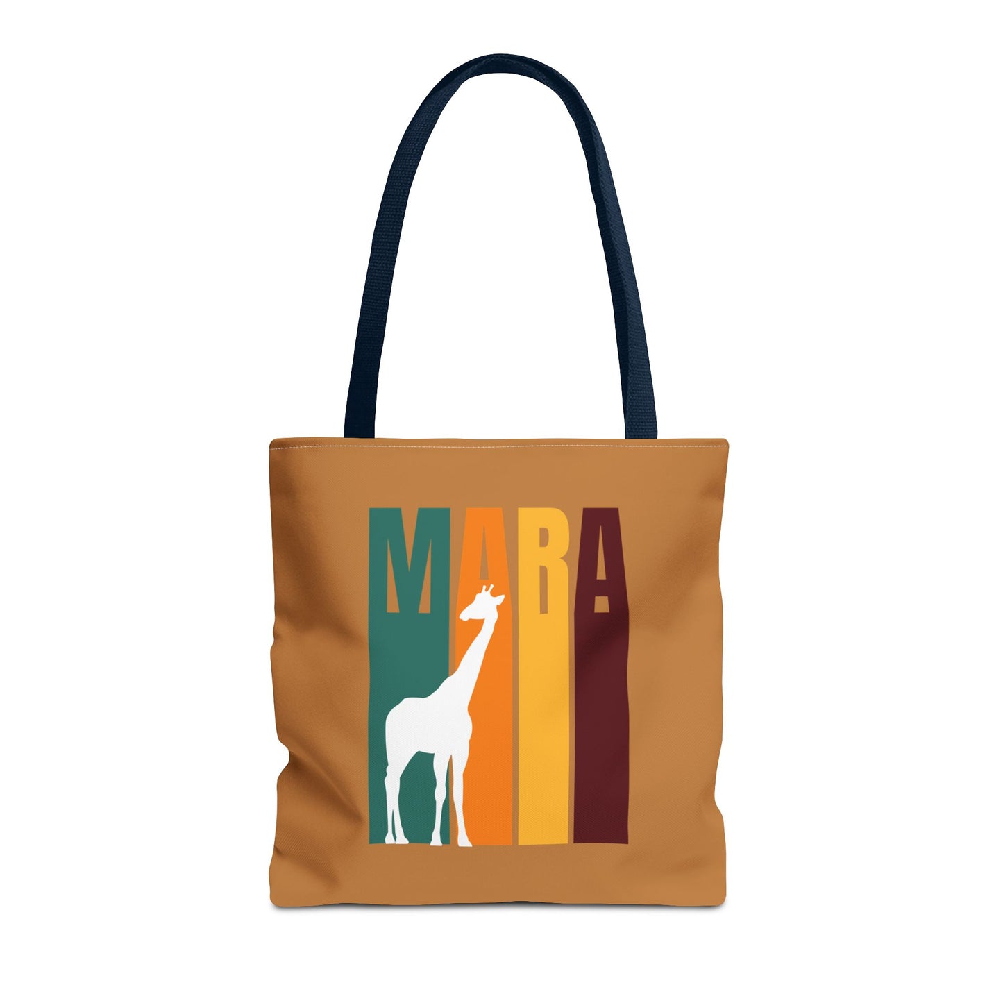 Giraffe Print Tote Bag (Light Brown), Masai Mara Safari, Eco-Friendly Shopping Tote, Stylish Animal Lovers Gift, Casual Handbag, Birthday or Holiday Gift