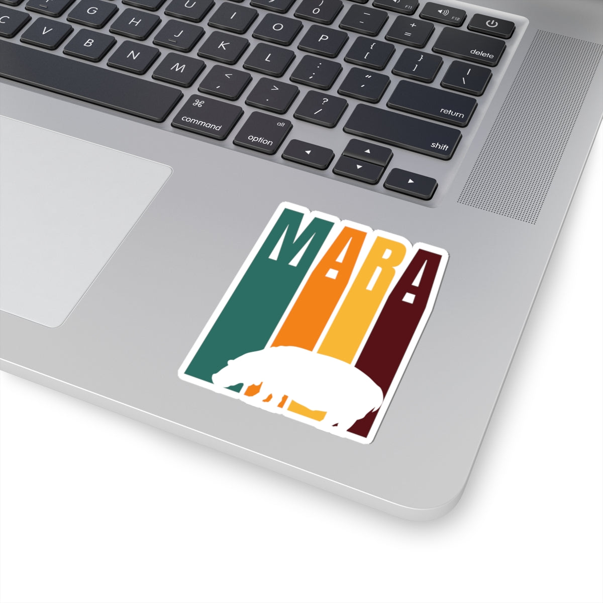 Safari Themed, Hippo, Masai Mara, Vibrant Kiss-Cut Stickers for Laptop, Scrapbooking, Gifts, Eco-Friendly Decor, Customizable Designs