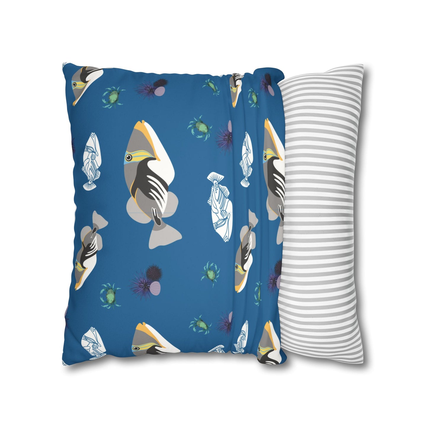 Triggerfish Lux Faux Suede Throw Pillow Cover – 18" x 18" & 20" x 20"