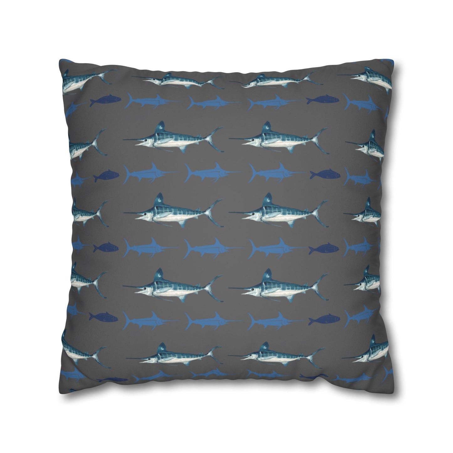 Marlin Lux Faux Suede Throw Pillow Cover – 18" x 18" & 20" x 20"