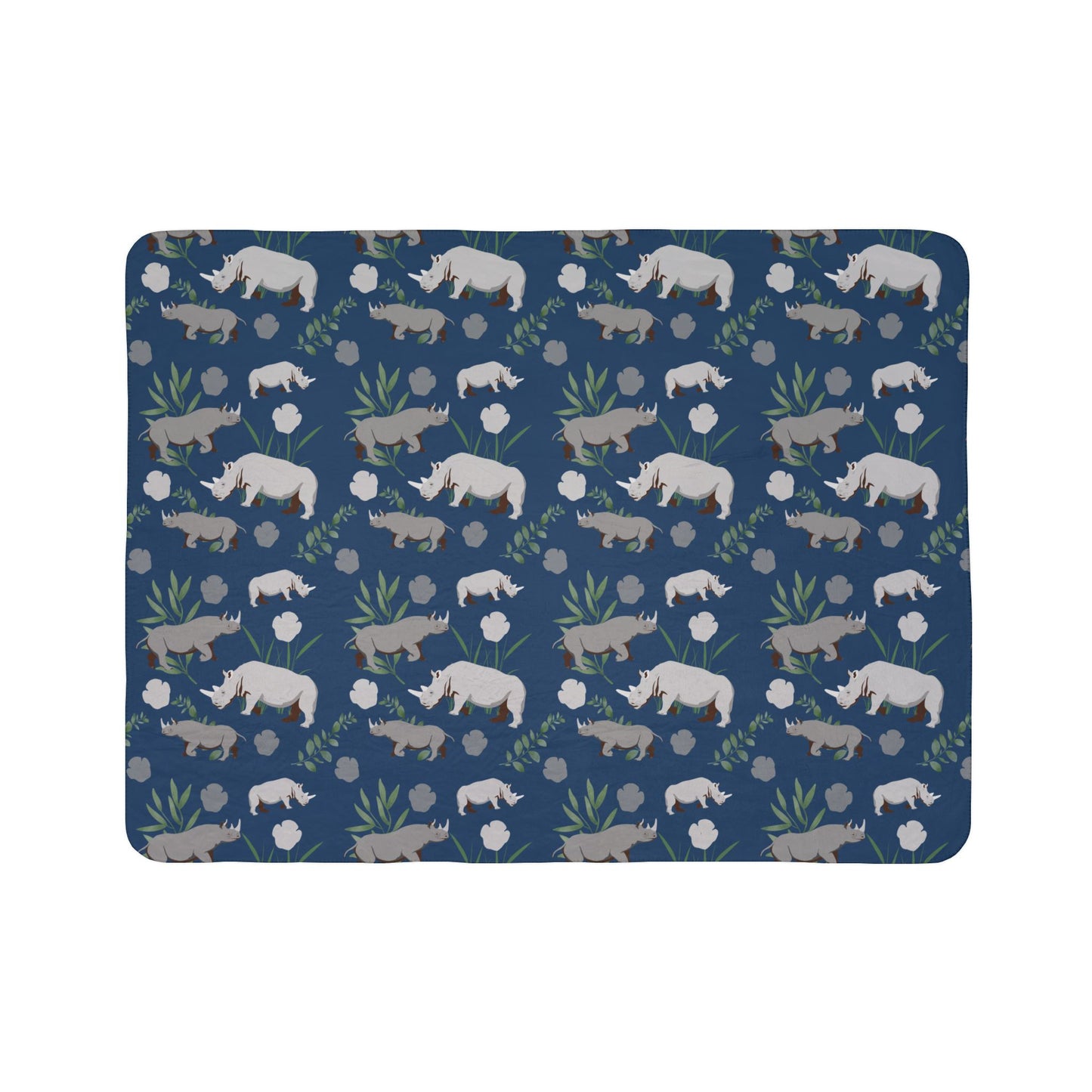 Rhino Crash Sherpa Fleece Blanket