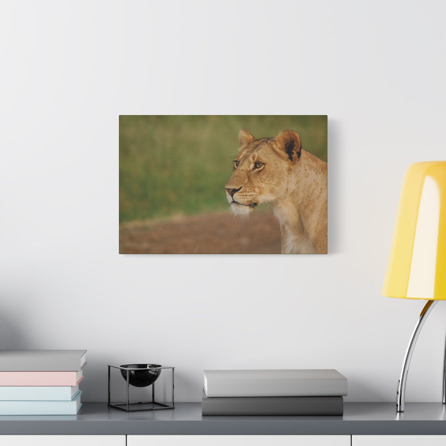 Canvas Art Lioness "Eyes of Intent"