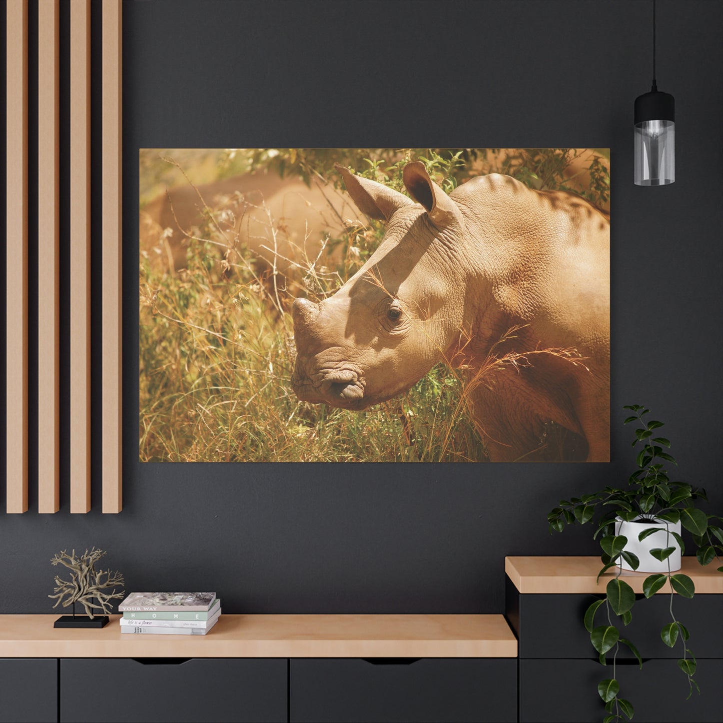 Canvas Art Rhino Baby "Little Giant"