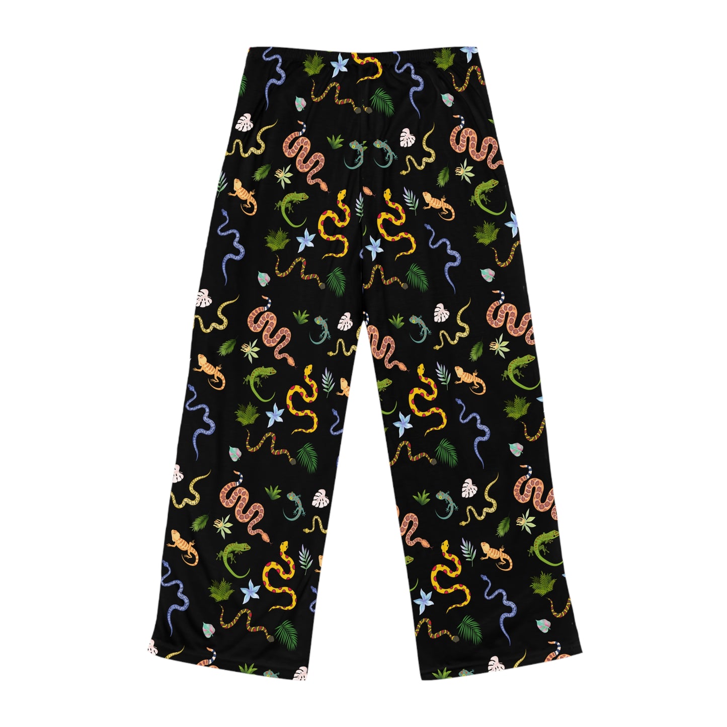 Whimsical Dancing Reptiles Women's Pajama Pants, Cozy Loungewear, Fun Sleepwear, Shark Print PJs, Unique Gift for Her, Relaxation Essentials