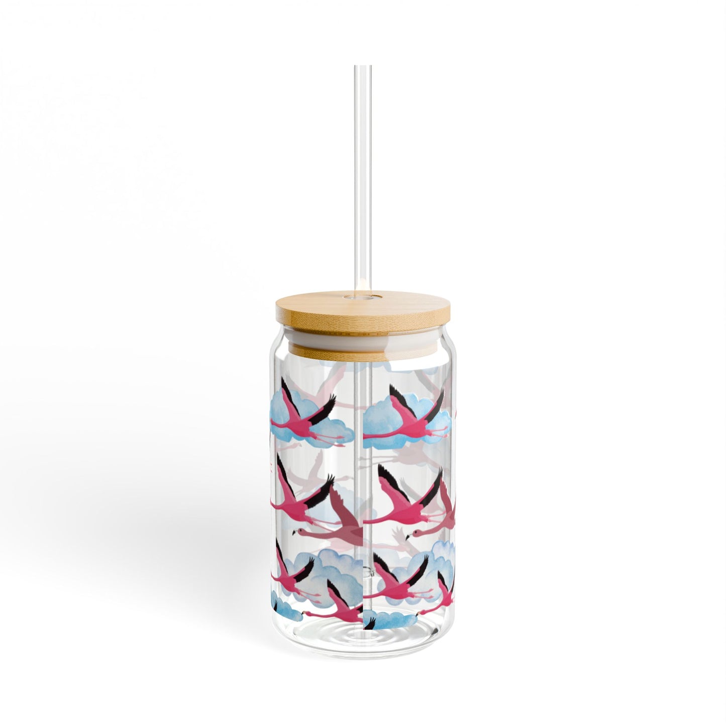 Flying Flamingo Sipper Glass