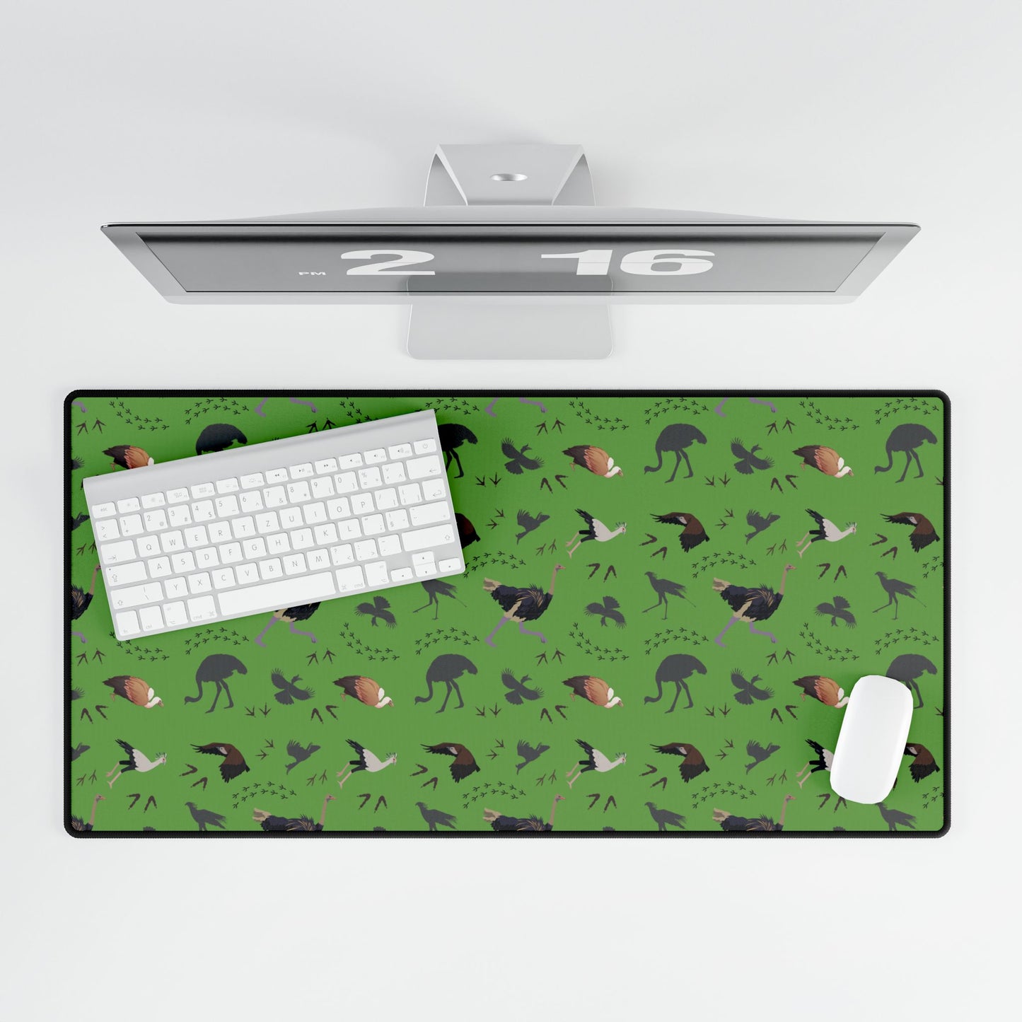 Safari Bird Desk Mats for Home Office, Non-Slip Desktop Mat, Cute Workspace Decor, Personalized Office Gifts, Stylish Desk Accessories