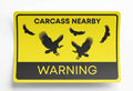 Sticker - Wildlife Warning Sign - Vulture