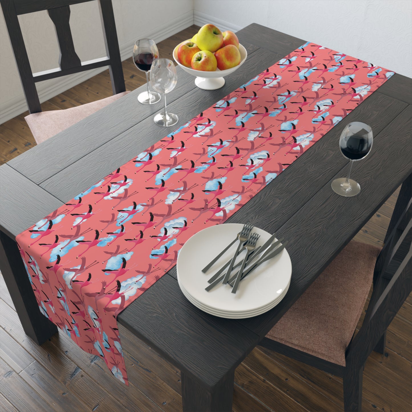 Table Runner - Flying Flamingo