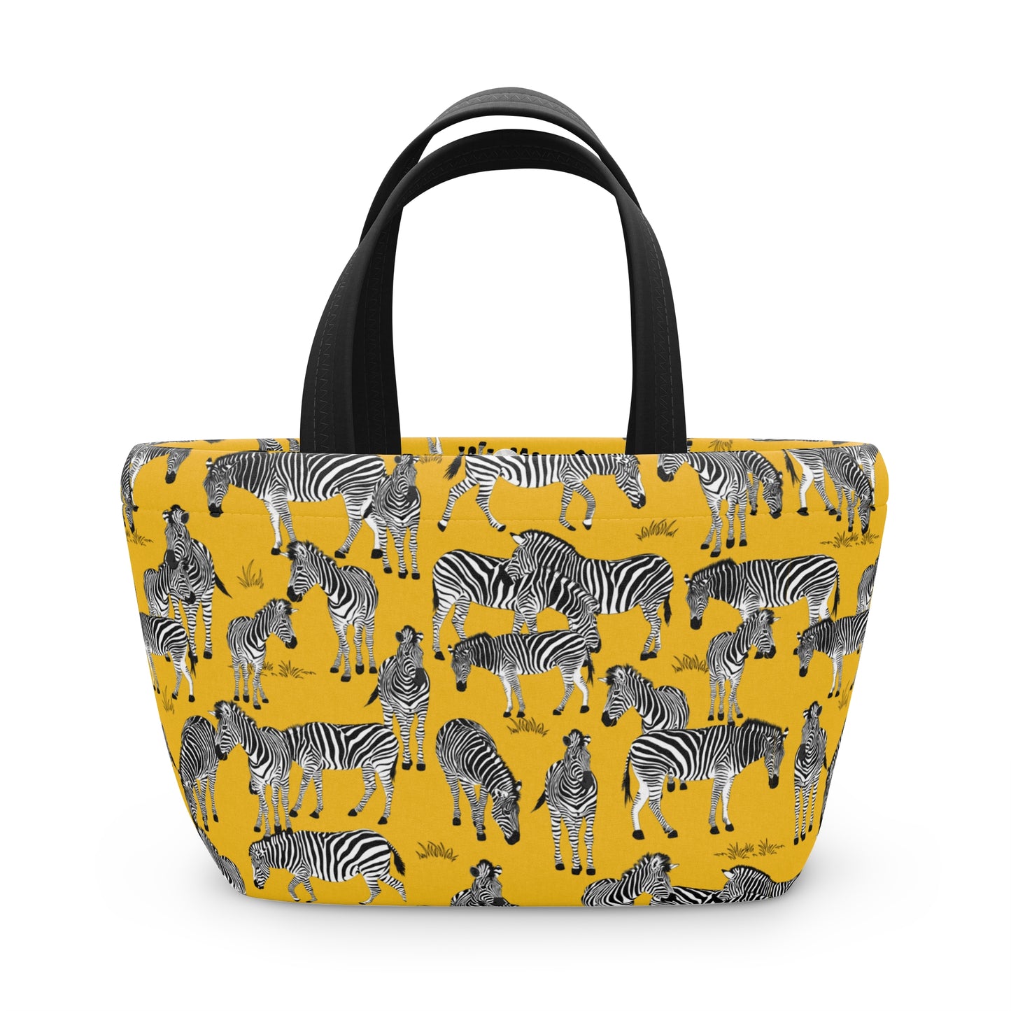 Zebra Herd Print Lunch Bag | Stylish Tote for Work, School, Picnics, and Travel | Perfect for Eco-Friendly Moms