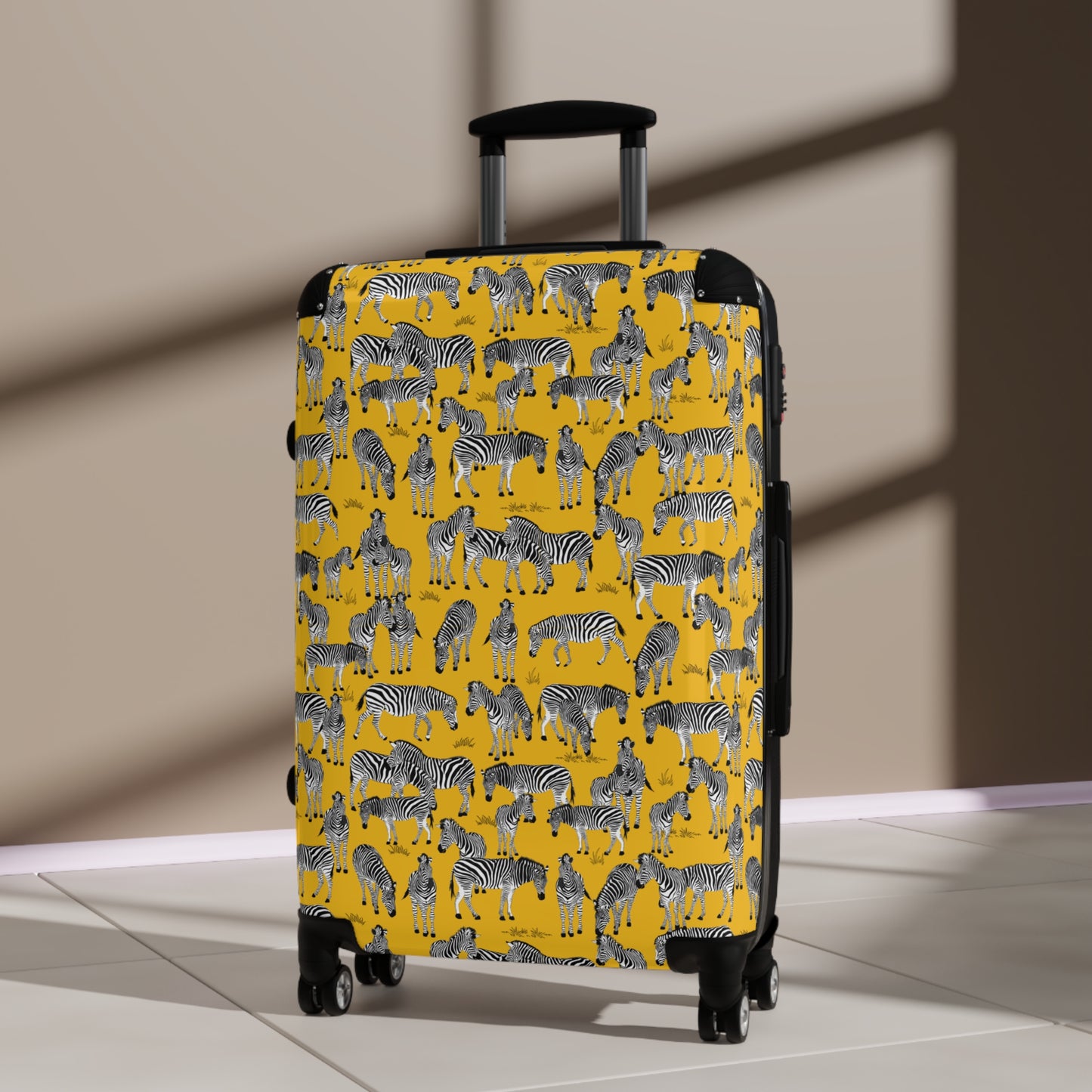 Zebra Herd Print Suitcase | Colorful Animal Print Travel Luggage, Kids & Adults Suitcase, Great for Vacations & Gifts