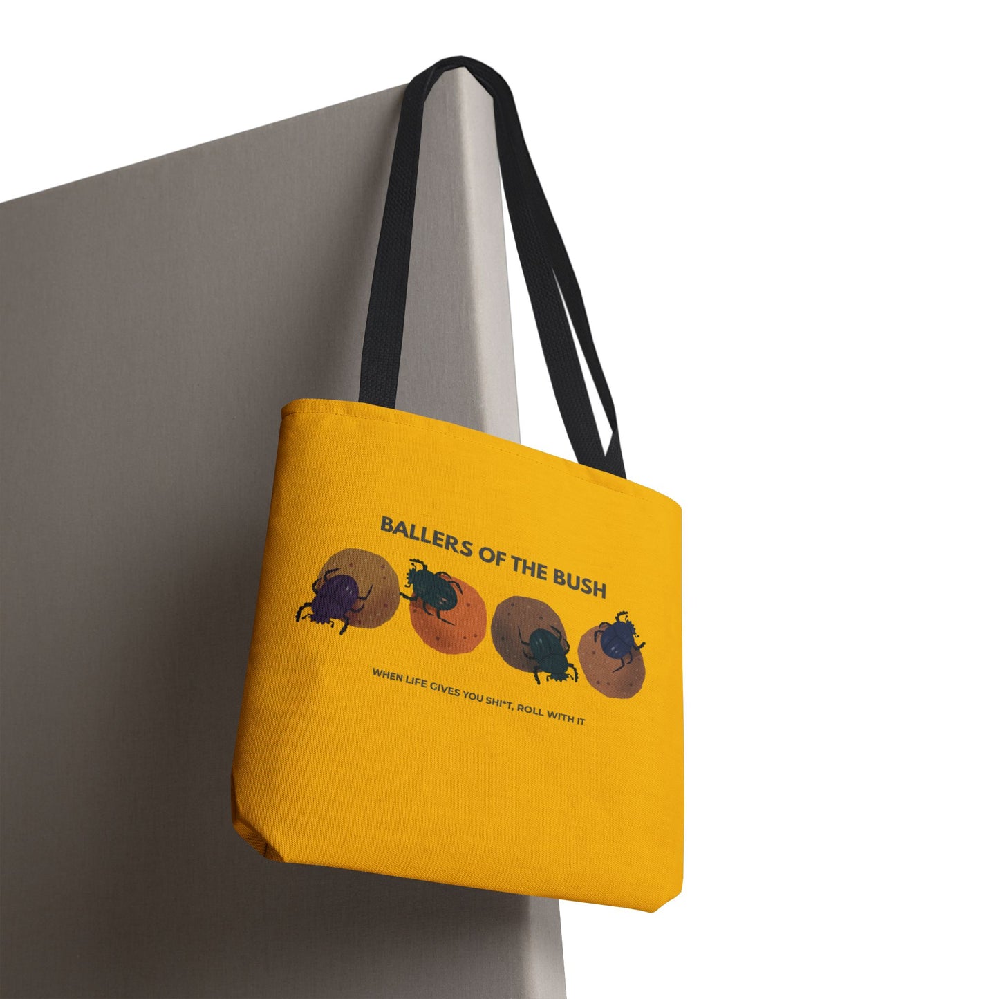 Dung Beetle Rolling Tote Bag