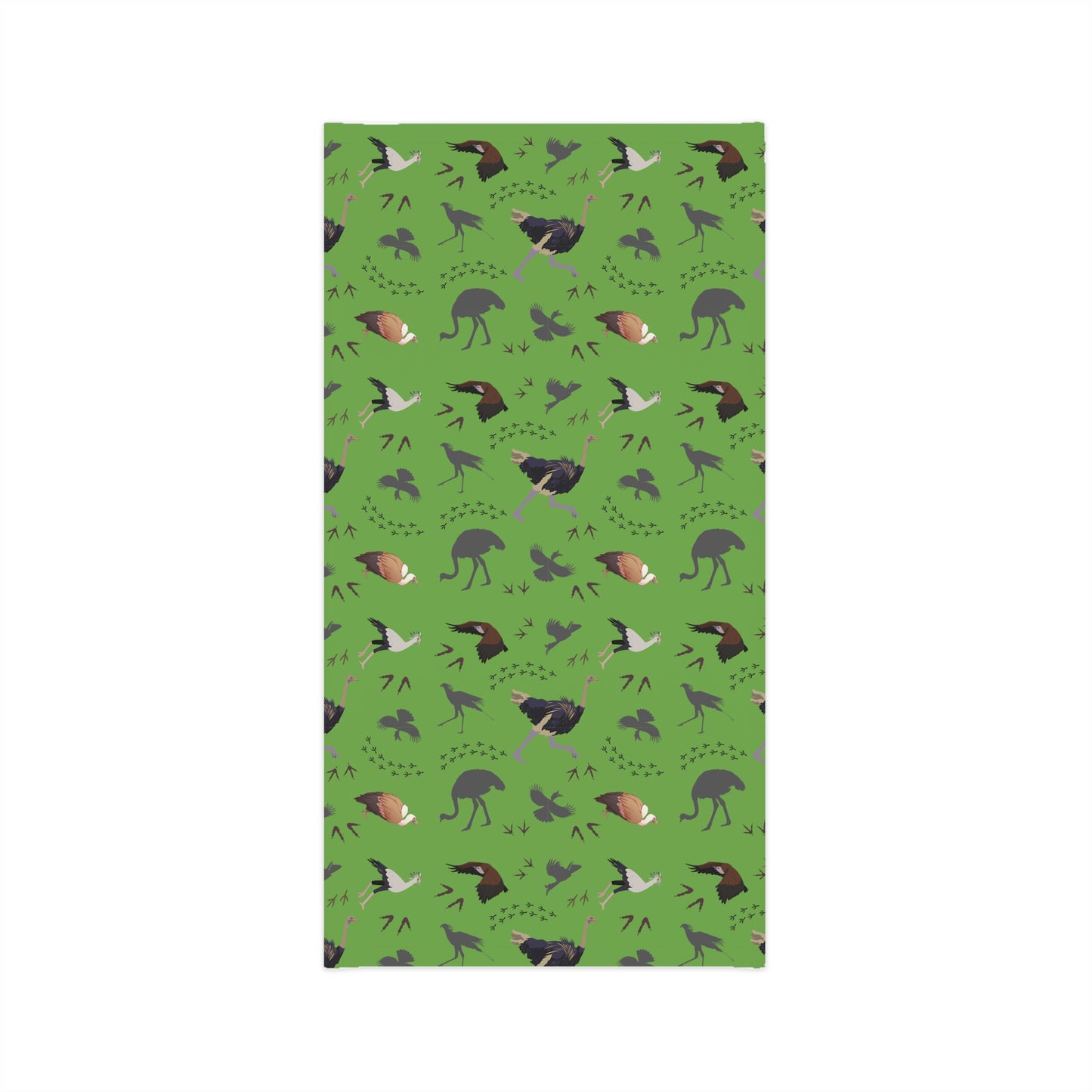 Colorful Lightweight Safari Bird Neck Gaiter with Safari Bird Design (Green), Outdoor Accessory, Unique Gift, Hiking Gear, Nature-Themed Scarf