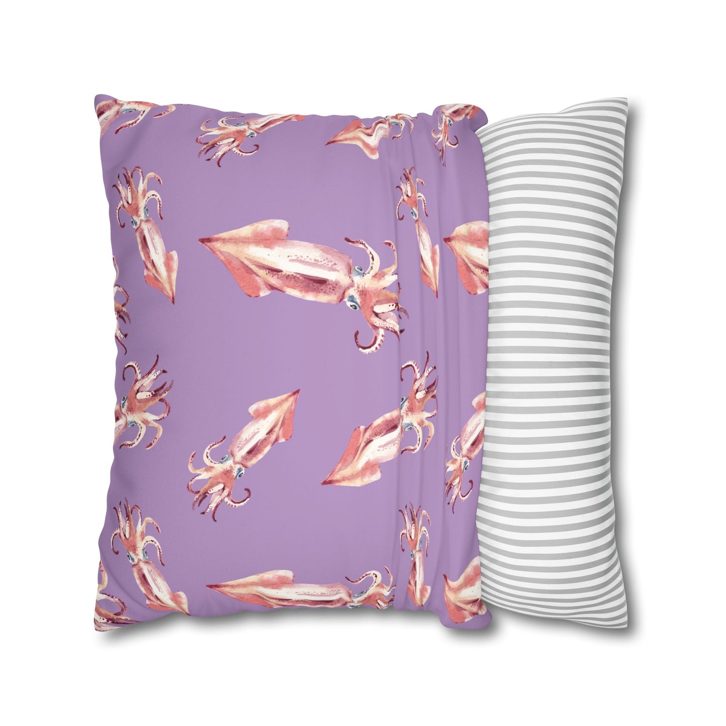 Dancing Squid Lux Faux Suede Throw Pillow Cover – 18" x 18" & 20" x 20"