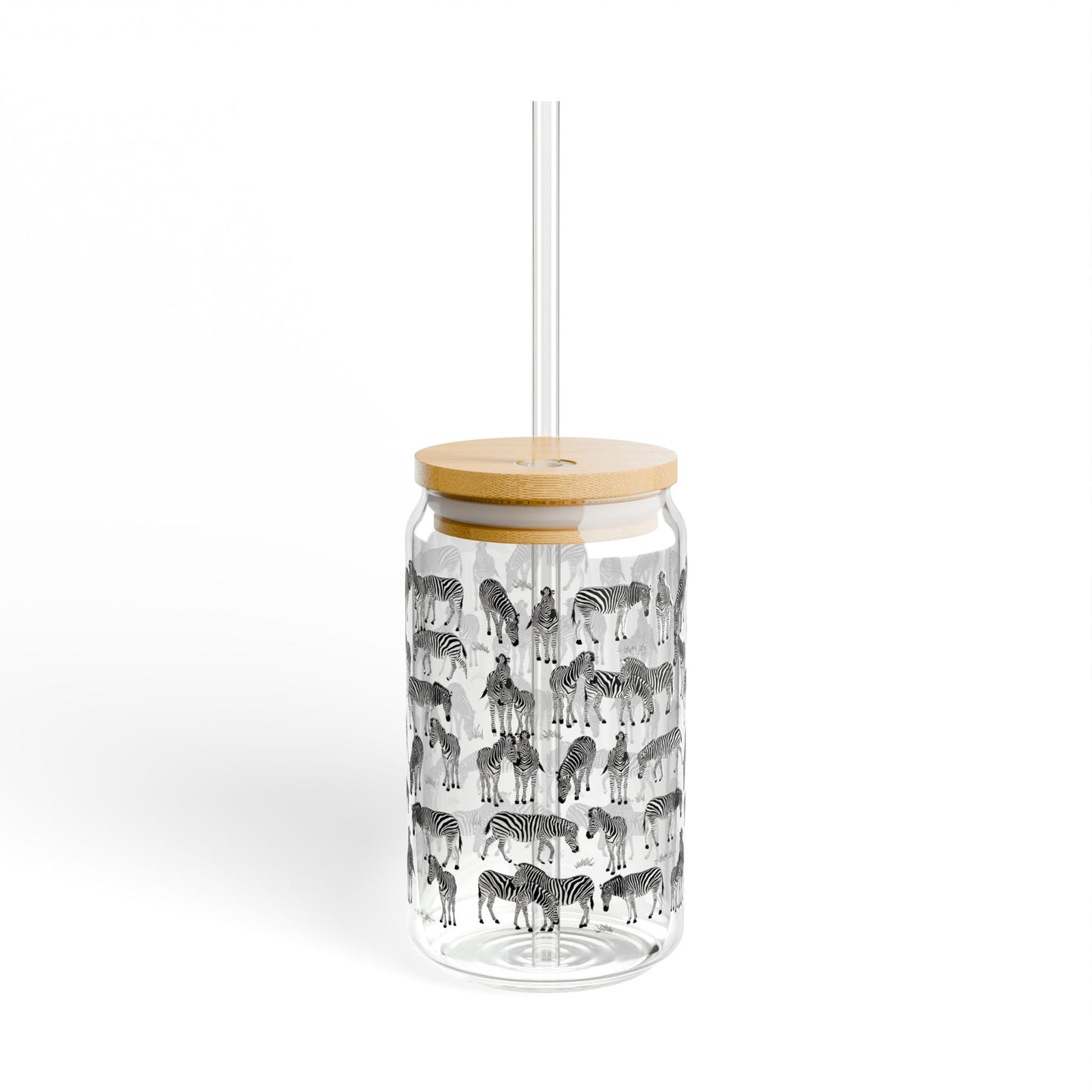 Zebra Herd Sipper Glass