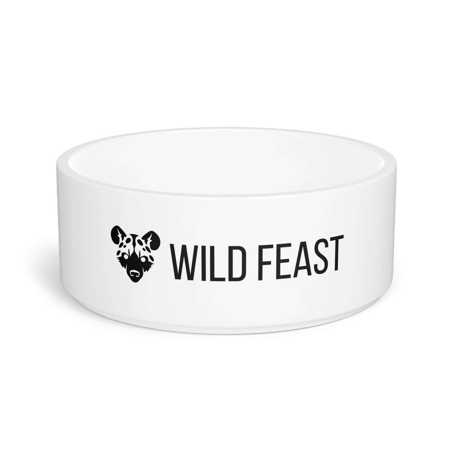 Pet Bowl with Lion Design - WILD FEAST, Custom Dog Dish, Cat Bowl, Pet Accessories, Animal Lover Gift, Unique Petware