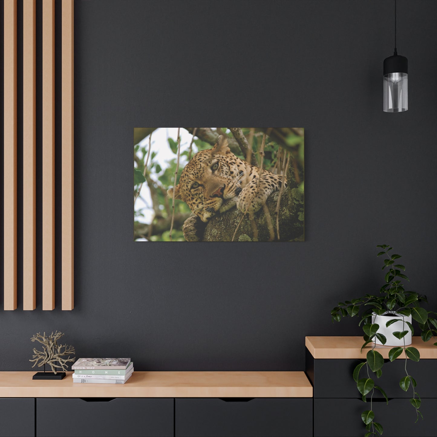 Canvas Art Leopard "Spots in the Canopy"