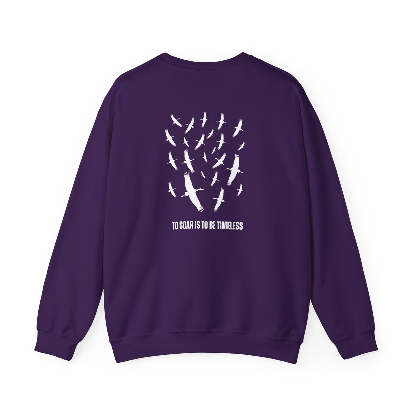 Soaring Stork Crewneck Sweatshirt | Unisex Sweater for Nature Lovers, Perfect for Gift Giving, Cozy Wear, Outdoor Adventures, Eco-Friendly