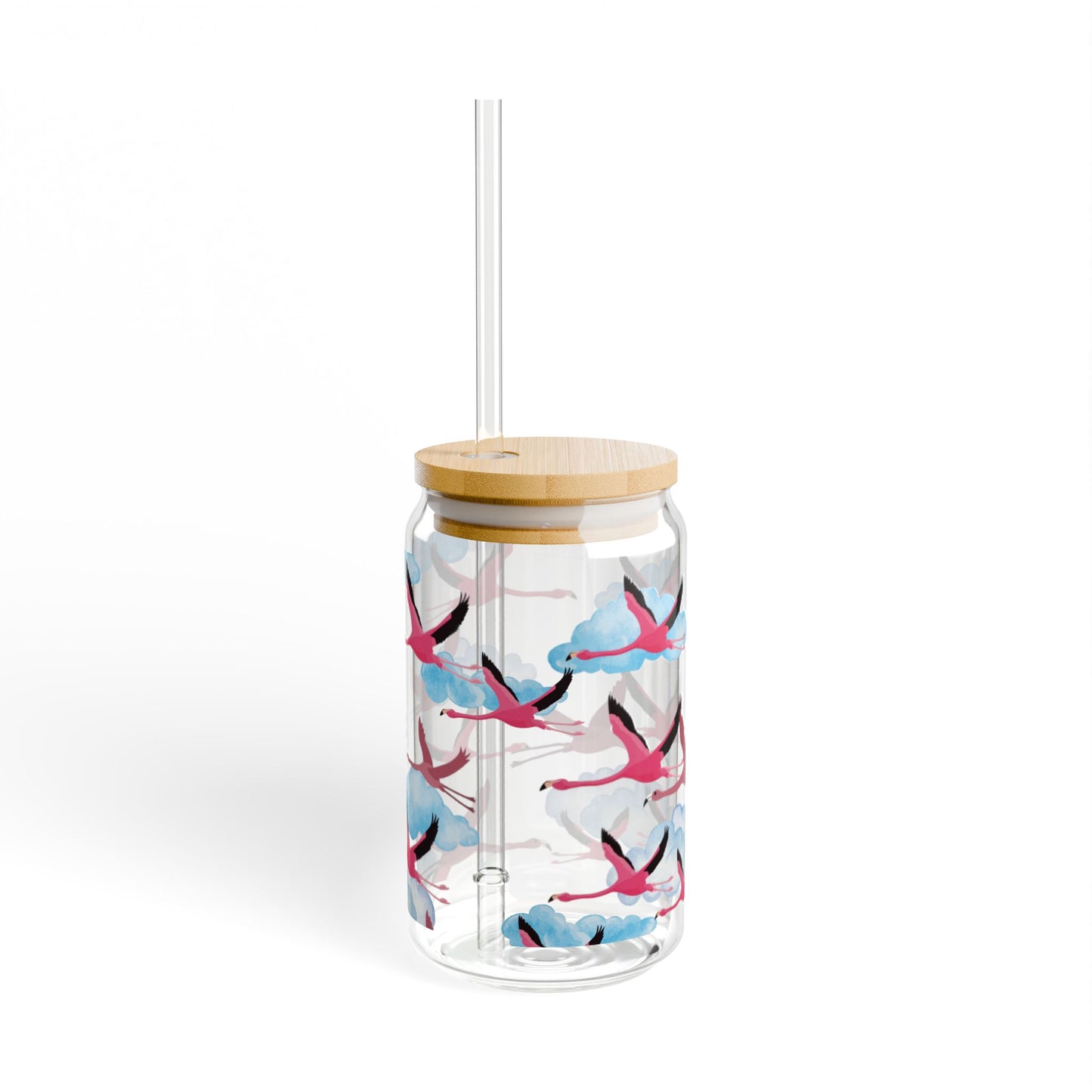 Flying Flamingo Sipper Glass