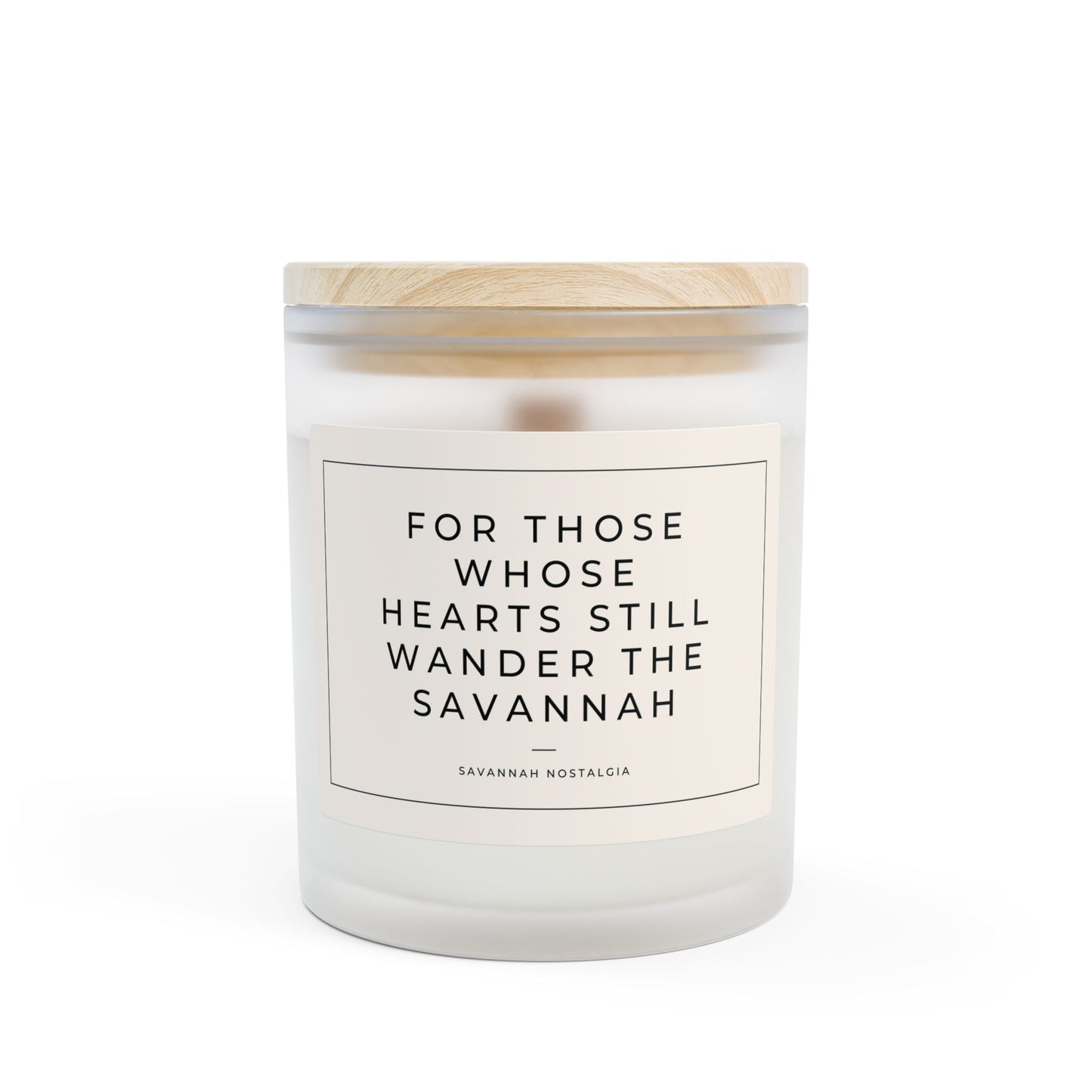 Frosted Glass Candle (11 oz) - Savannah Nostalgia