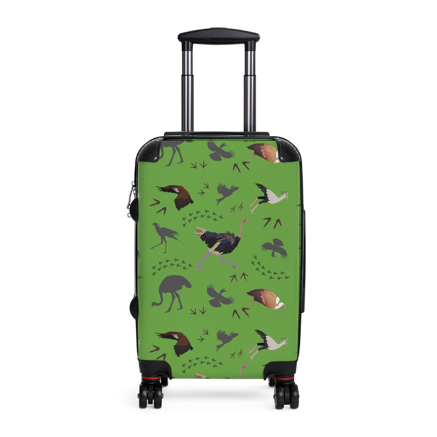 Safari Bird Travel Suitcase with Airplane Design, Luggage for Travelers, Custom Travel Bag, Vacation Essentials, Chic Carry-On