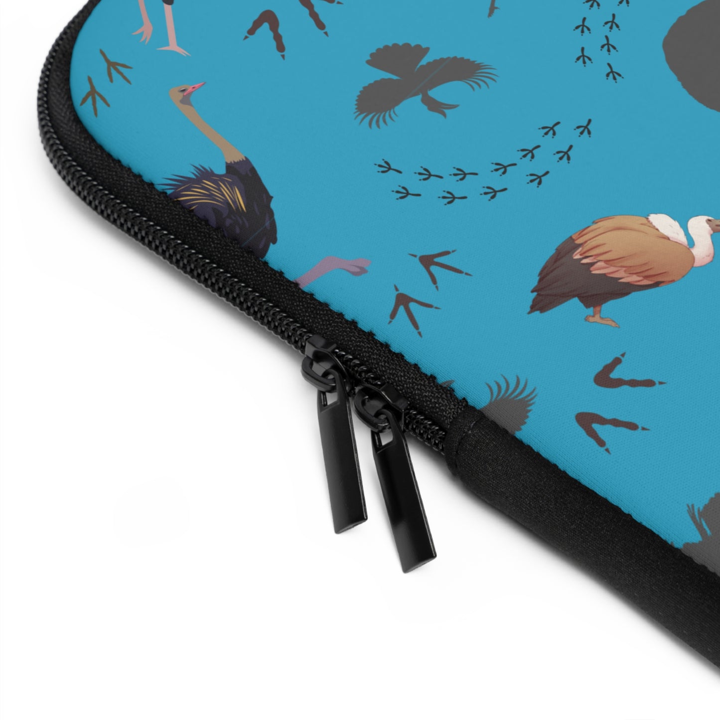 Safari Bird Pattern Laptop Sleeve, Stylish Laptop Bag, Wildlife Laptop Cover, Gift for Bird Lovers, Laptop Case for Travel