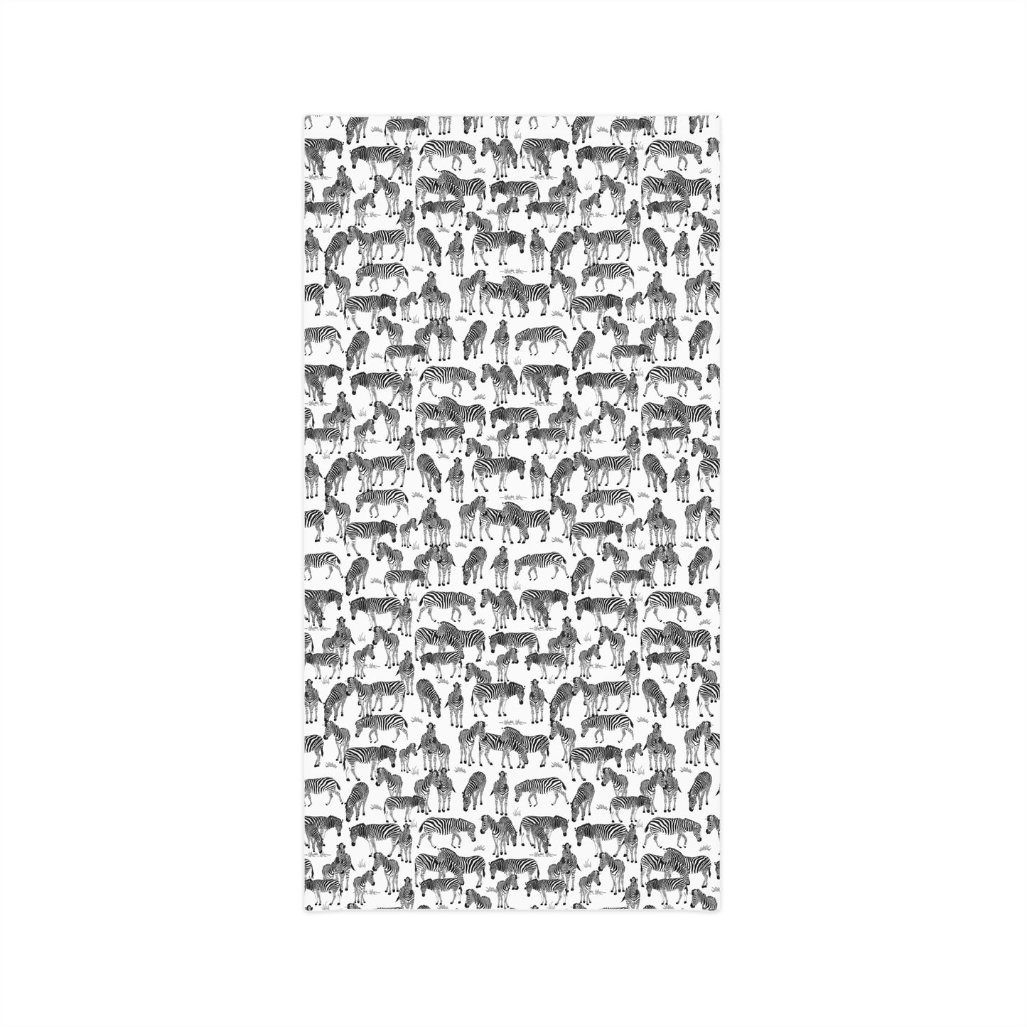 Colorful Lightweight Neck Gaiter with Zebra Herd Design (White), Outdoor Accessory, Unique Gift, Hiking Gear, Nature-Themed Scarf