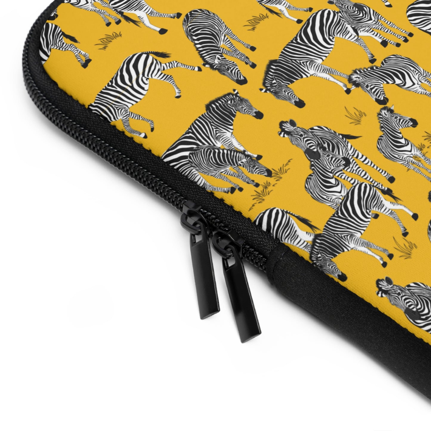 Zebra Herd Pattern Laptop Sleeve, Stylish Laptop Bag, Wildlife Laptop Cover, Gift for Bird Lovers, Laptop Case for Travel