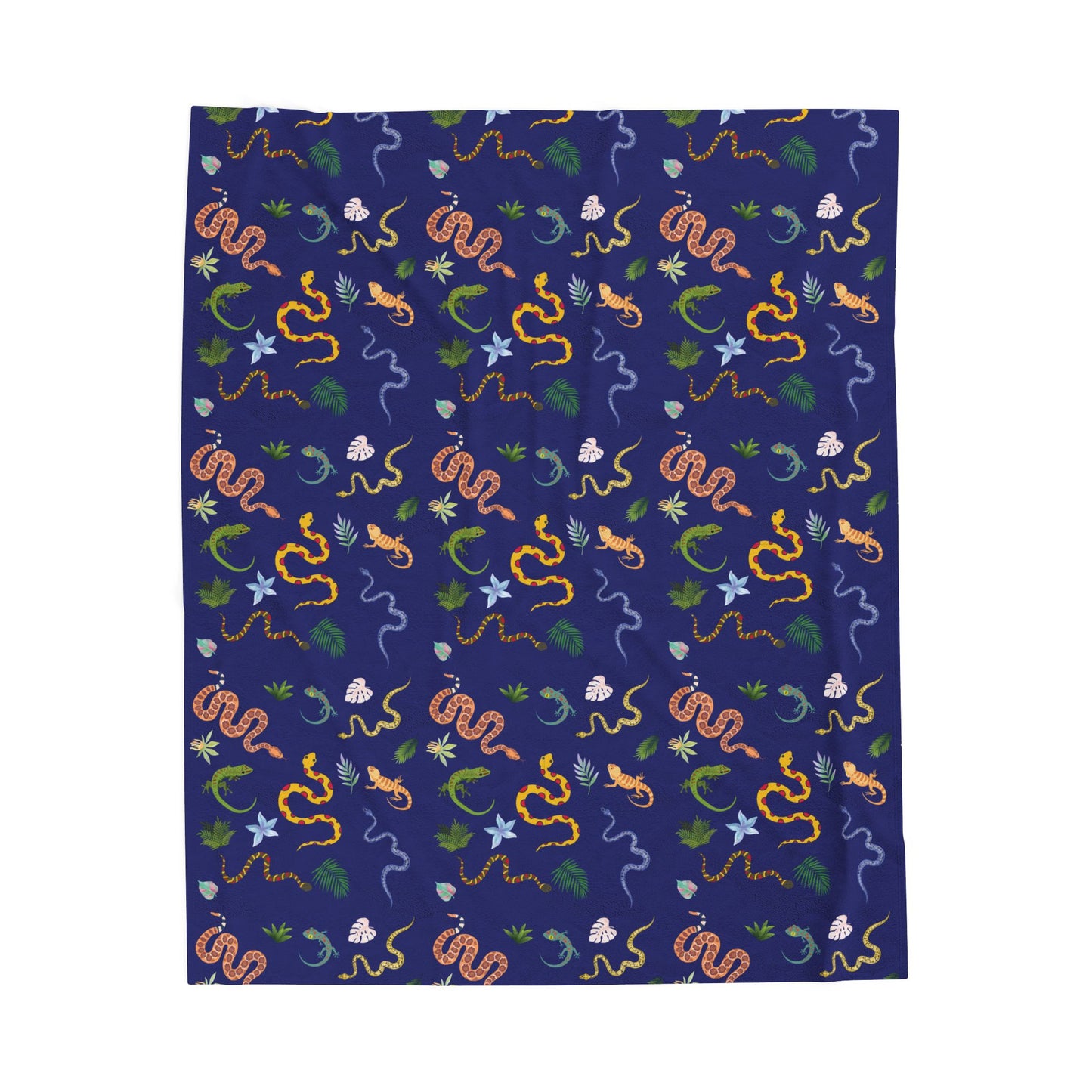 Dancing Reptile Velveteen Plush Blanket