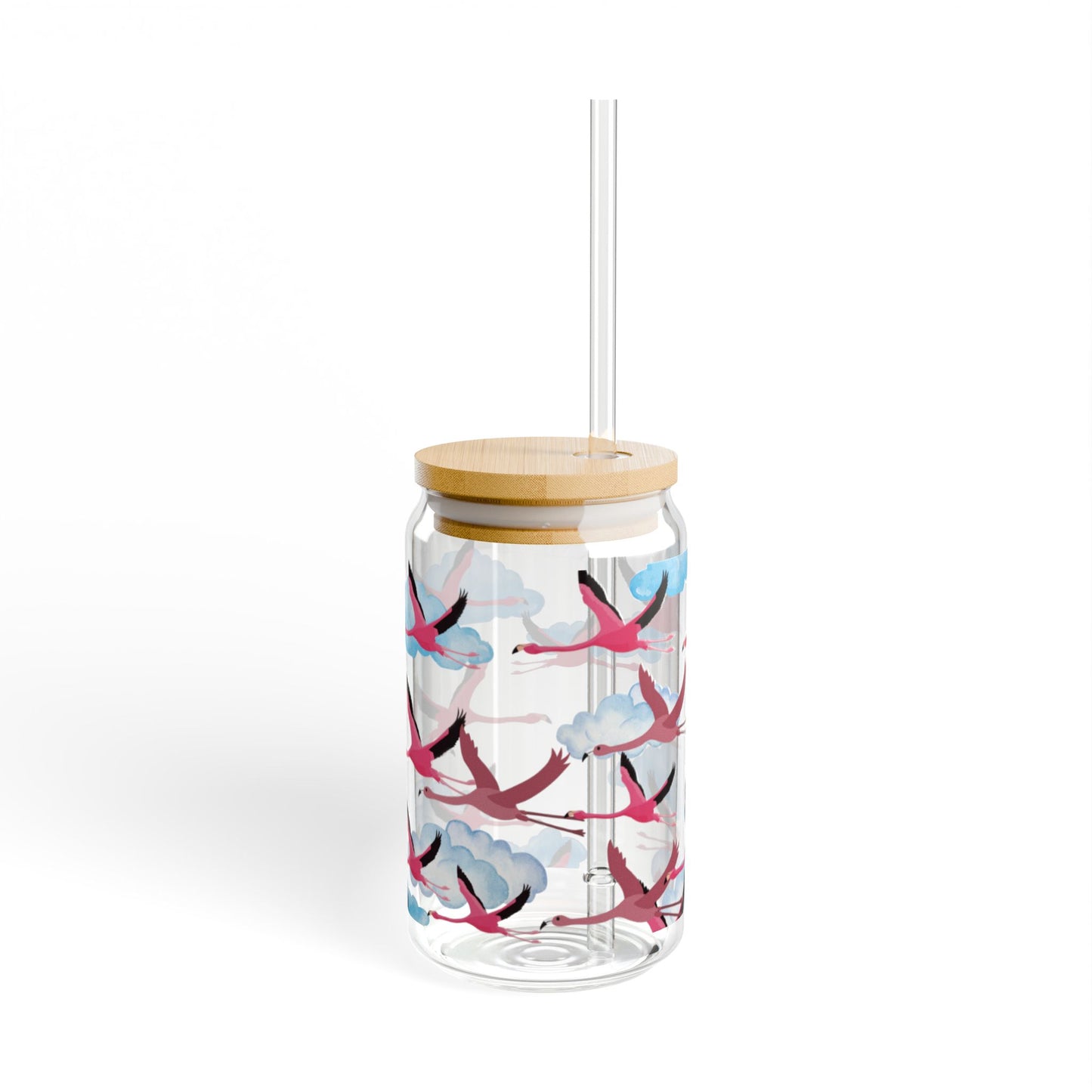 Flying Flamingo Sipper Glass