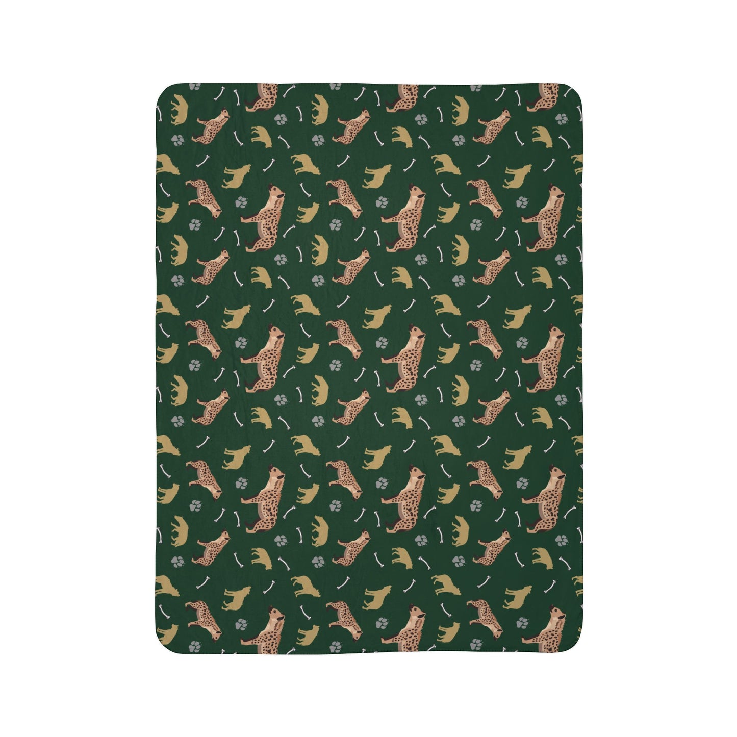 Hyena Clan Fleece Sherpa Blanket