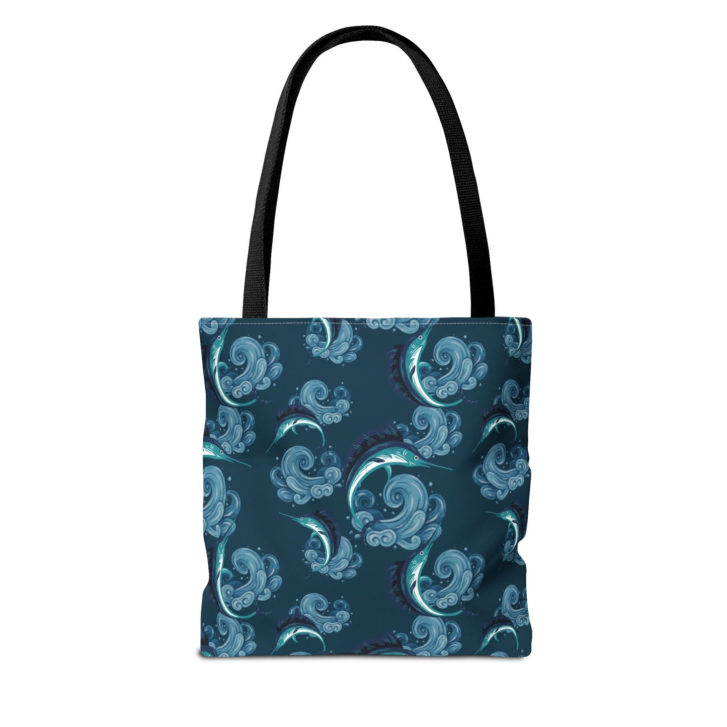 Jumping Marlin Tote Bag