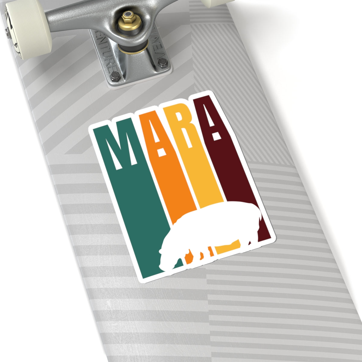 Safari Themed, Hippo, Masai Mara, Vibrant Kiss-Cut Stickers for Laptop, Scrapbooking, Gifts, Eco-Friendly Decor, Customizable Designs