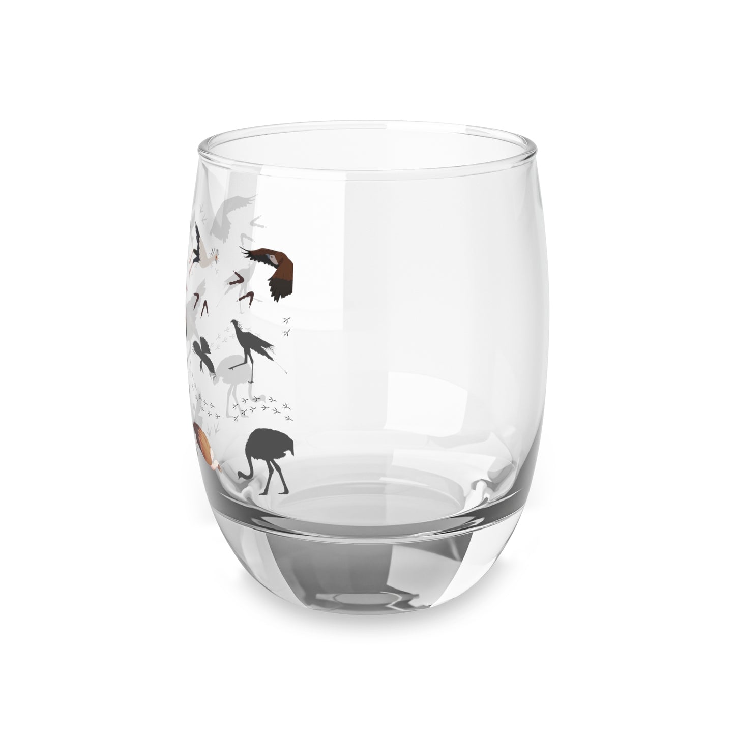 Safari Bird Print Whiskey Glass - Perfect Gift for Animal Lovers, Home Bar Decor, or Special Occasions