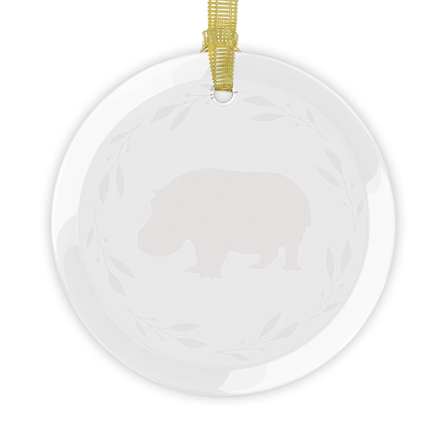 Glass Ornaments - Hippo