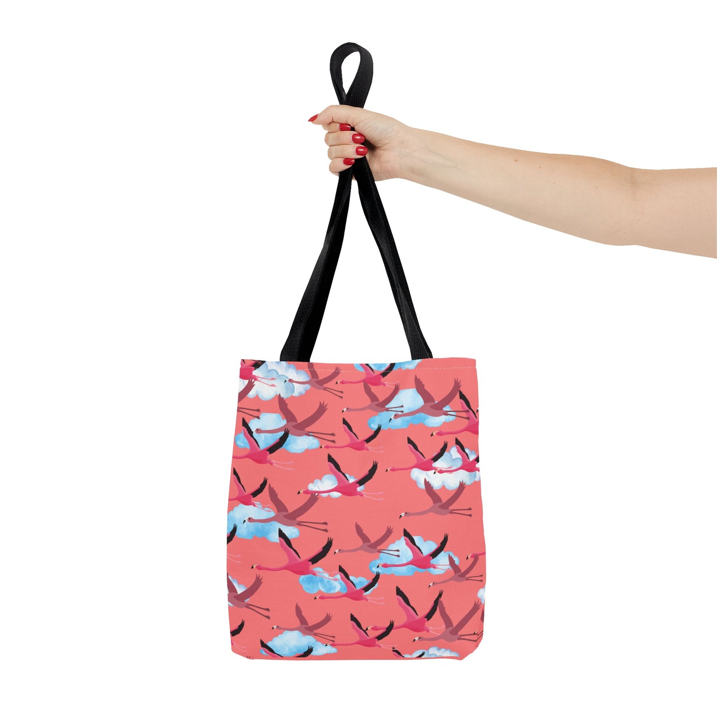 Flying Flamingo Tote Bag