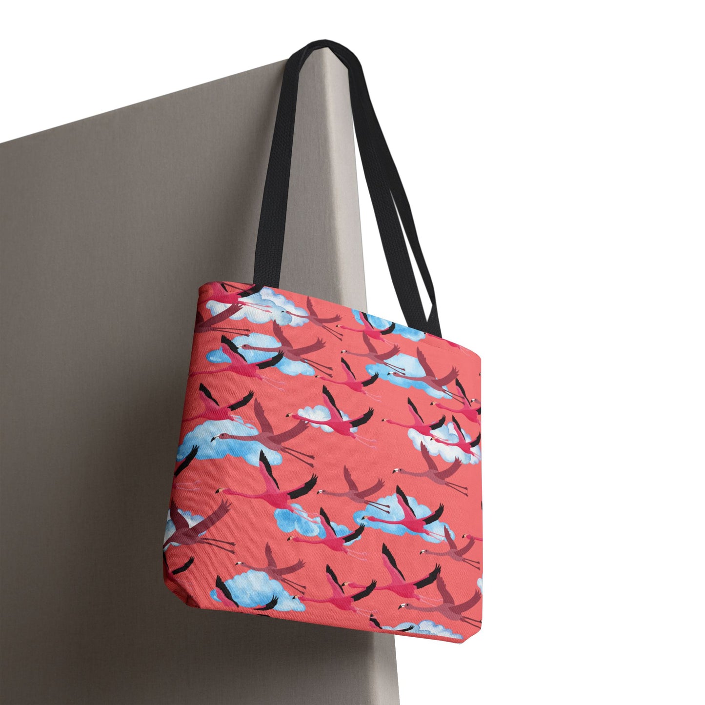 Flying Flamingo Tote Bag