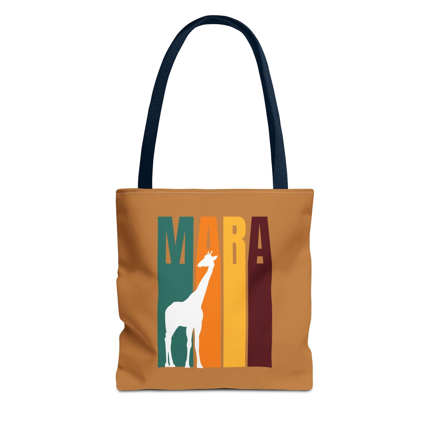 Giraffe Print Tote Bag (Light Brown), Masai Mara Safari, Eco-Friendly Shopping Tote, Stylish Animal Lovers Gift, Casual Handbag, Birthday or Holiday Gift