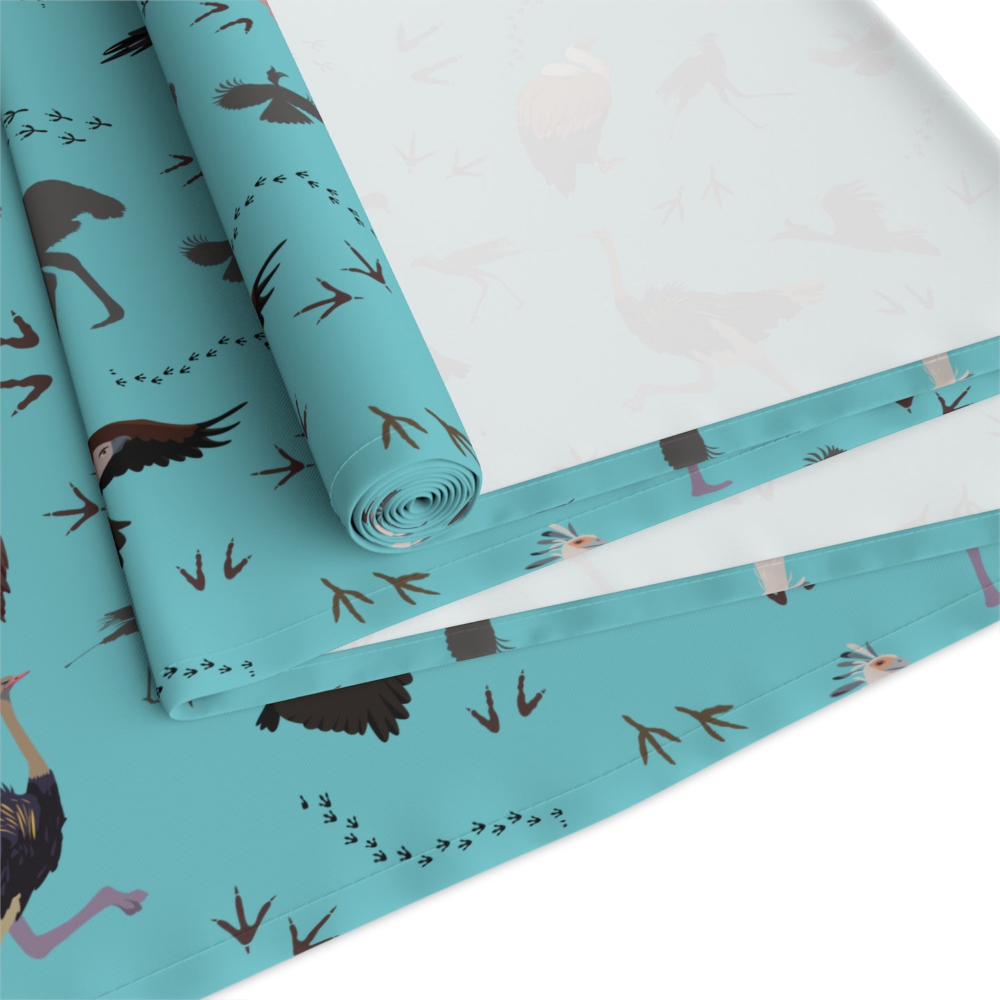 Table Runner - Safari Bird Print (Teal)