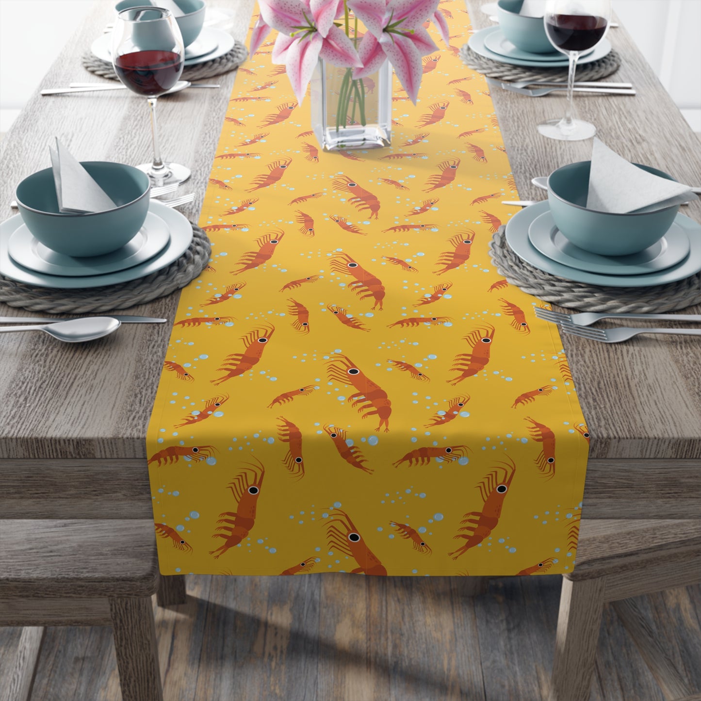 Table Runner - Dancing Shrimp