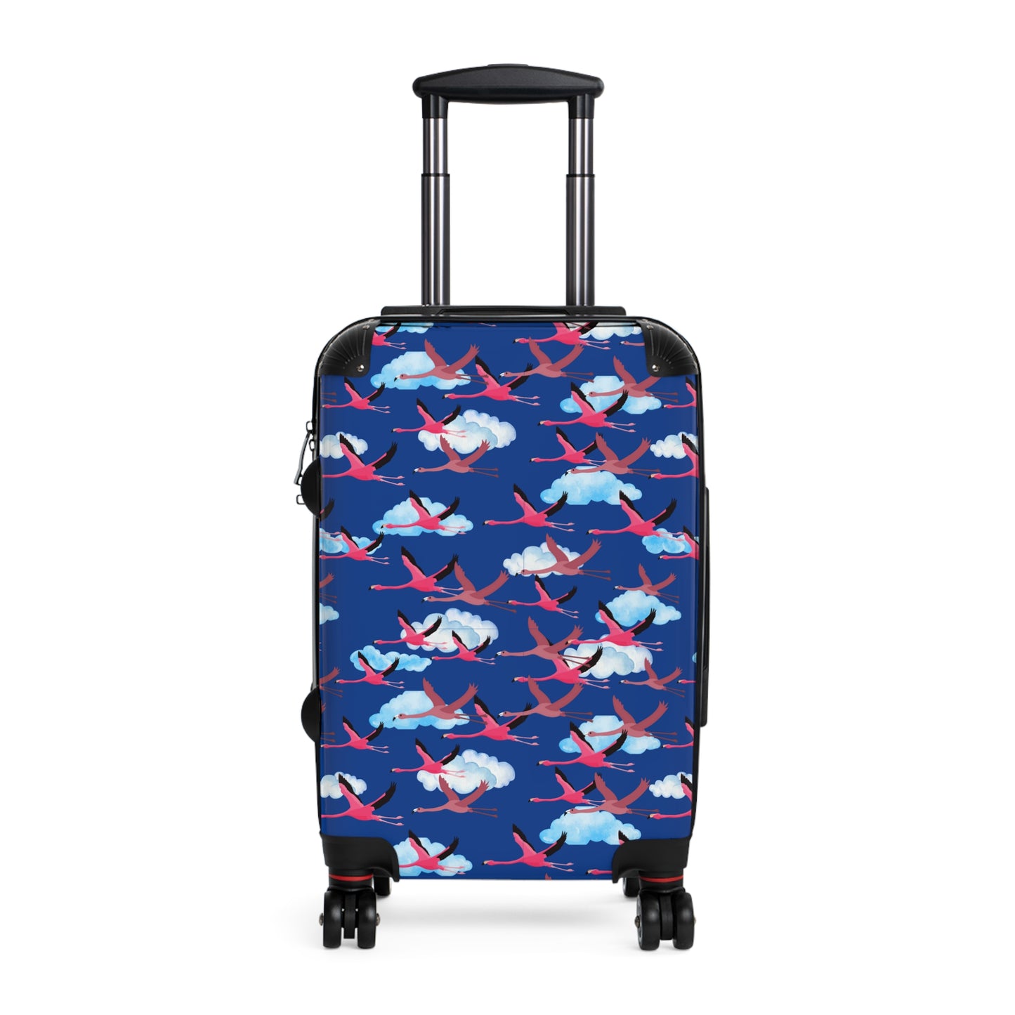 Stylish Flying Flamingo Travel Suitcase with Airplane Design, Luggage for Travelers, Custom Travel Bag, Vacation Essentials, Chic Carry-On