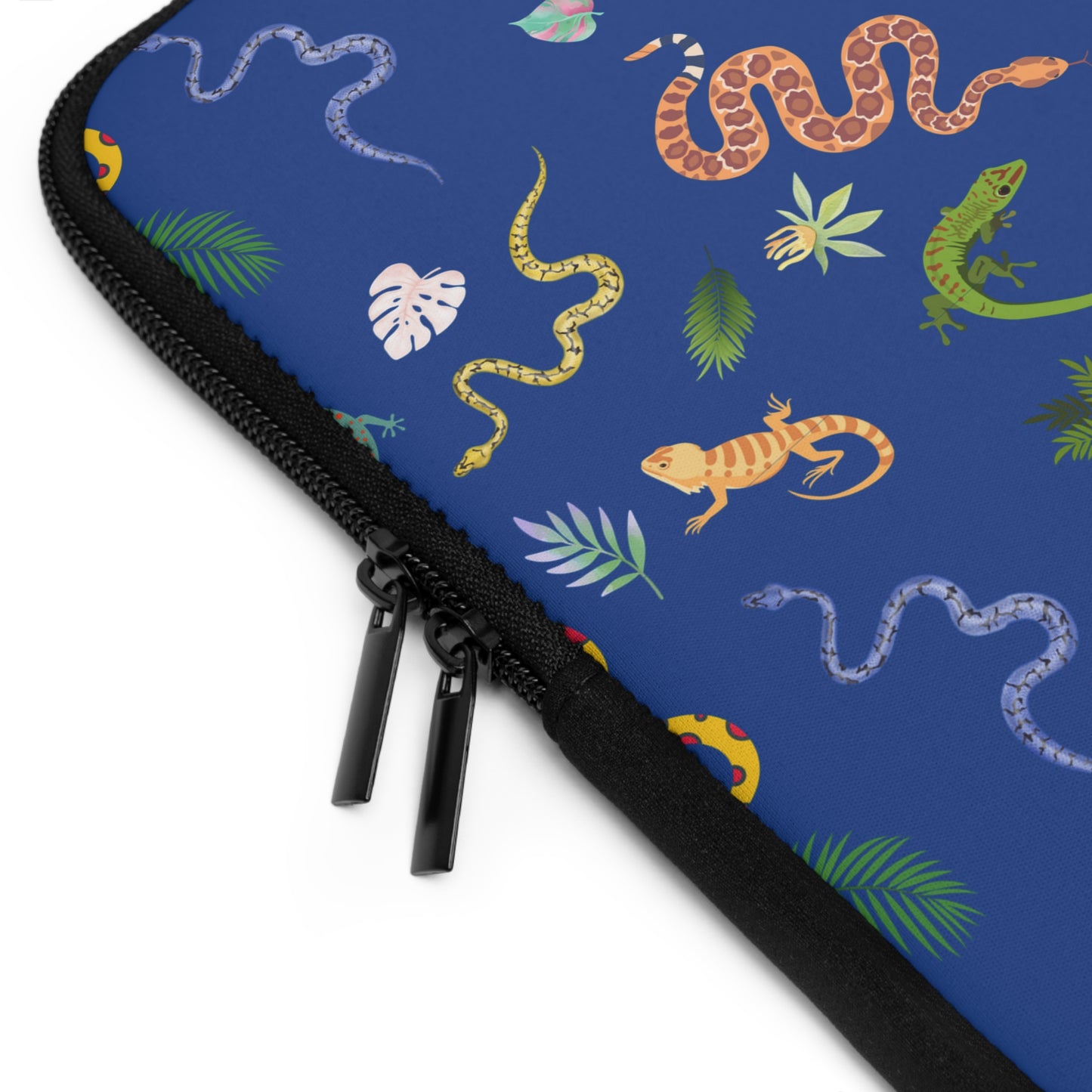 Dancing Reptile Pattern Laptop Sleeve, Stylish Laptop Bag, Wildlife Laptop Cover, Gift for Bird Lovers, Laptop Case for Travel