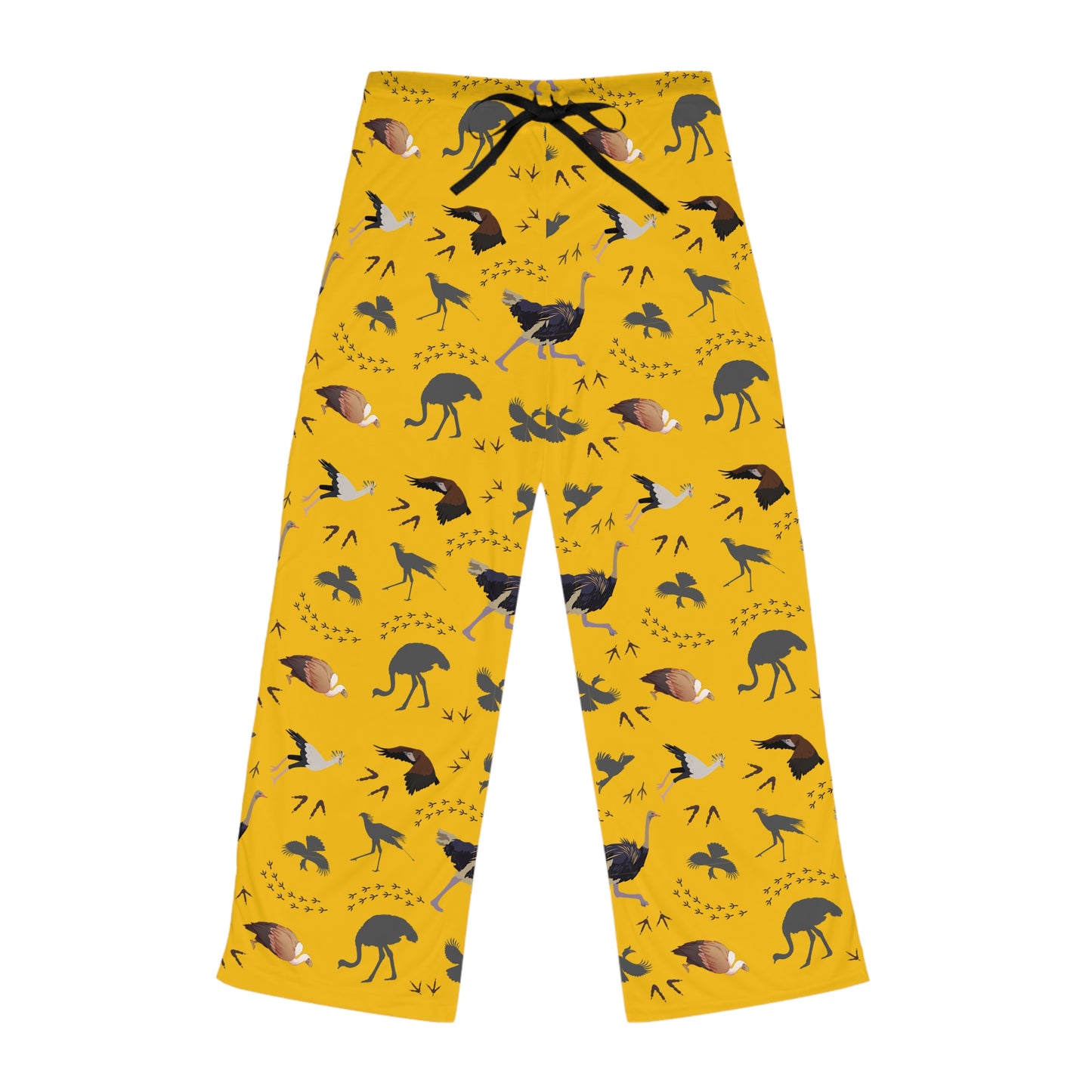 Whimsical Safari Bird Women's Pajama Pants, Cozy Loungewear, Fun Sleepwear, Shark Print PJs, Unique Gift for Her, Relaxation Essentials