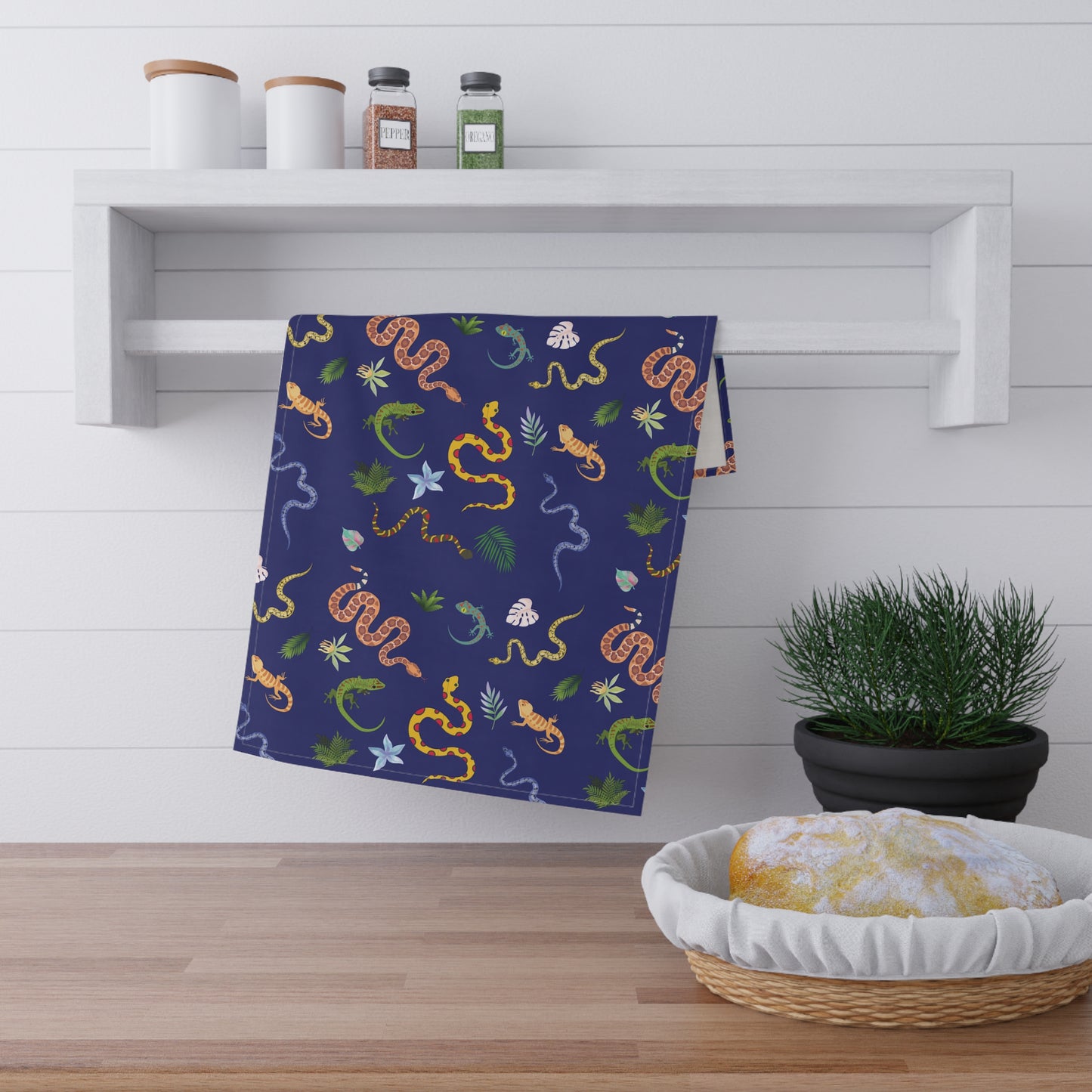 Dancing Reptile Tea Towels