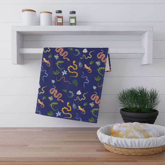 Dancing Reptile Tea Towels