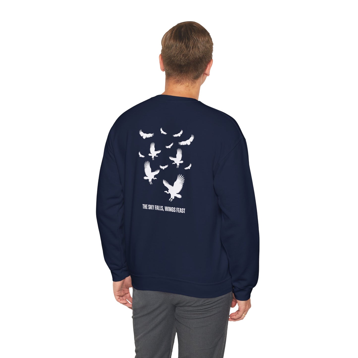 Soaring Vulture Crewneck Sweatshirt | Unisex Sweater for Nature Lovers, Perfect for Gift Giving, Cozy Wear, Outdoor Adventures, Eco-Friendly