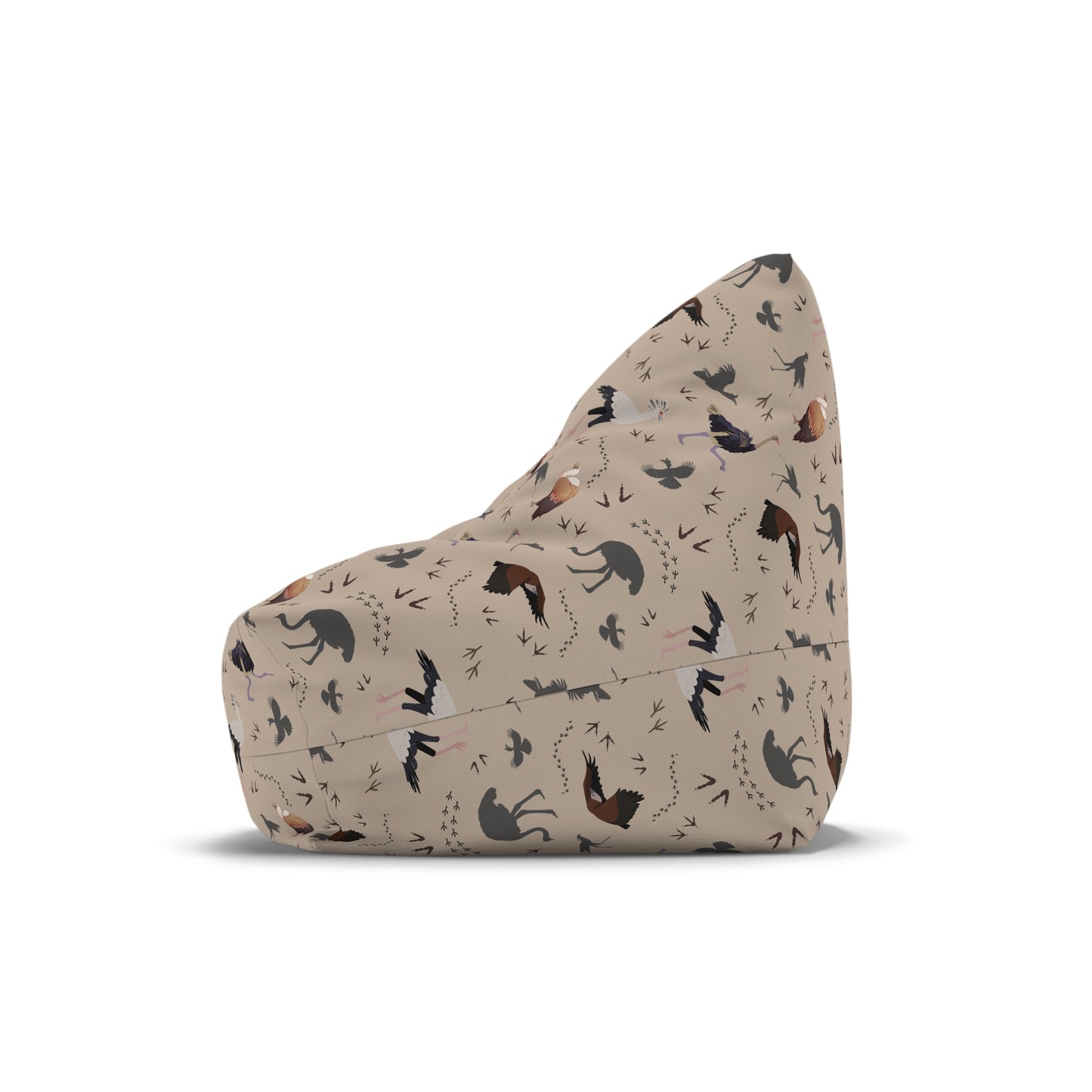 Bean Bag Chair Cover - Safari Bird Pattern (Blush Clayt)