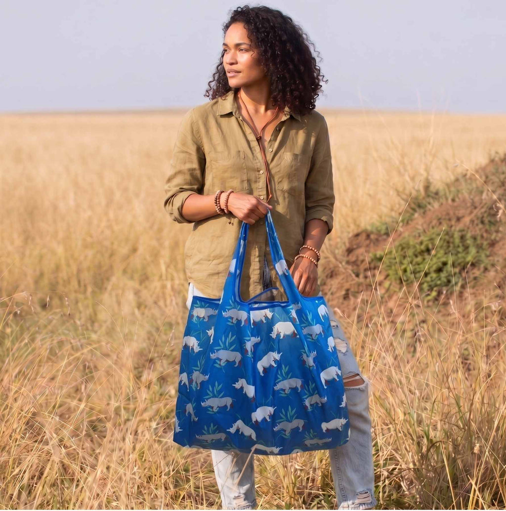 Rhino Reusable Shopping Bag - Ultralight Ripstop Tote