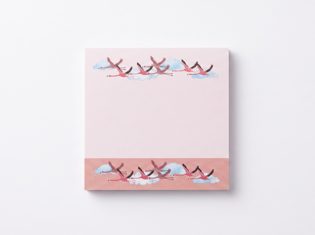 Flamingo Safari Sticky Notes - Wildlife Memo Pad