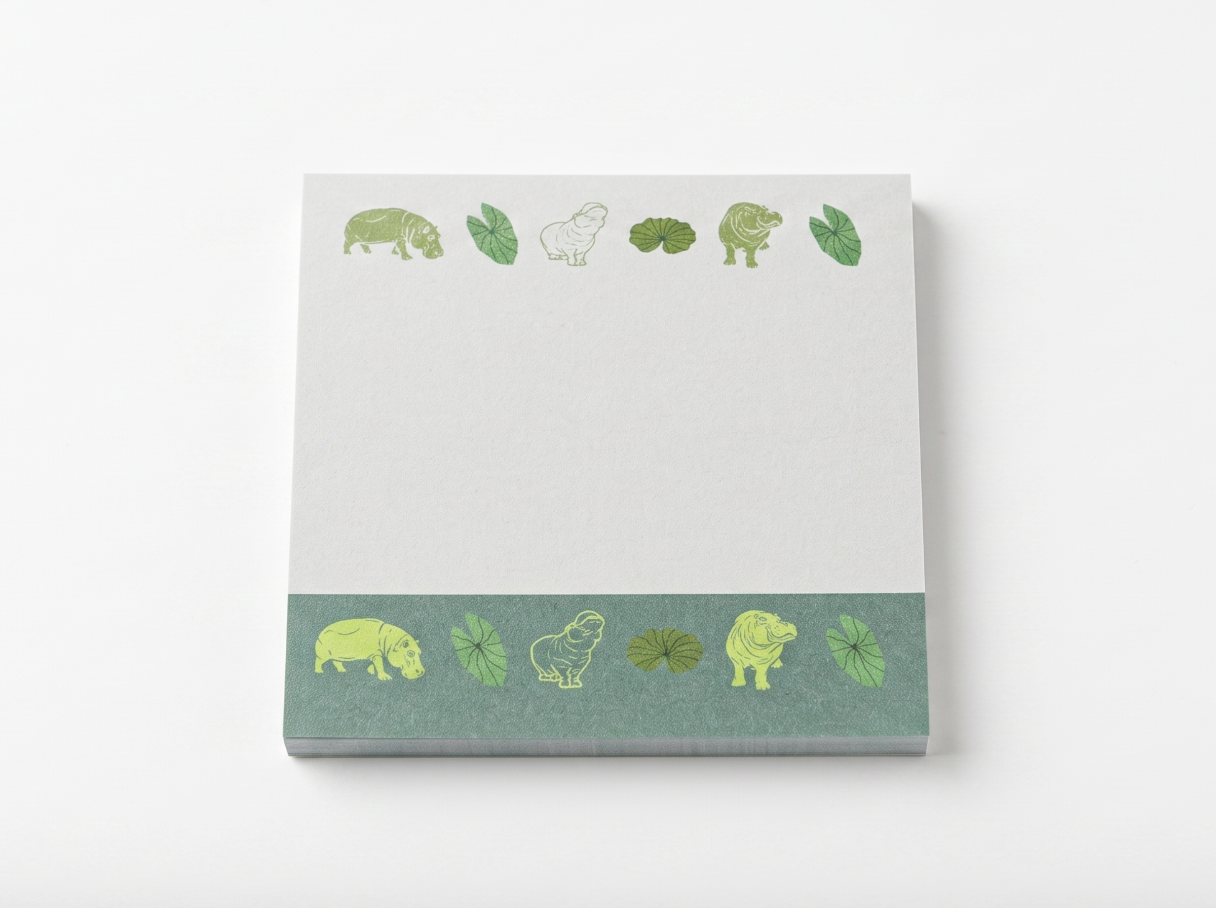 Hippo Safari Sticky Notes - Wildlife Memo Pad