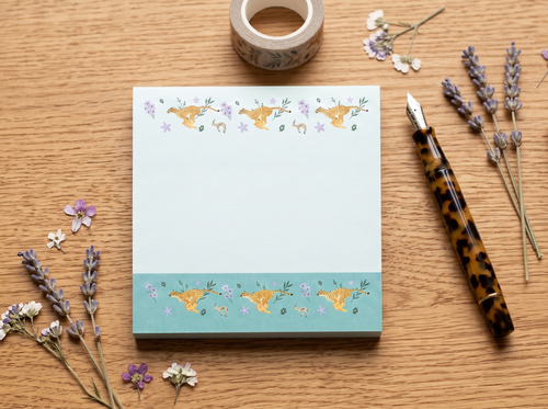 Cheetah Safari Sticky Notes - Wildlife Memo Pad